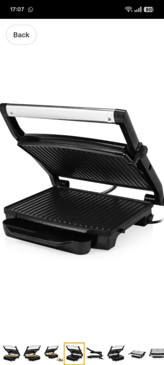 Princess Contact Grill Acero Inoxidable