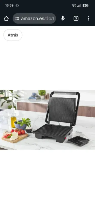 Princess Contact Grill Acero Inoxidable