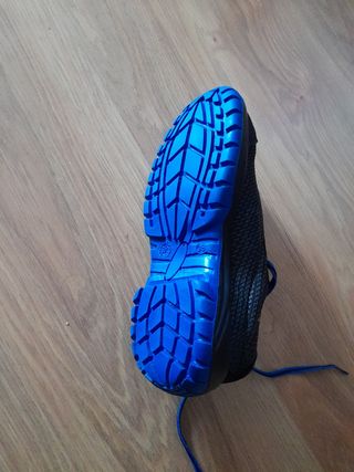 Zapatos de seguridad FAL negros y azules
