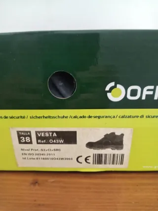 Botas de seguridad negras con velcro