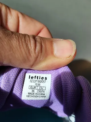 Zapatillas deportivas Lefties Talla 36 Morado/Rosa