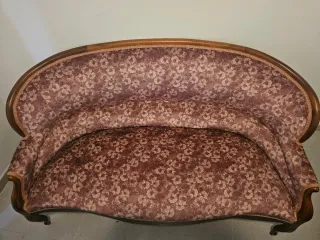 Sofá clásico madera maciza antiguo