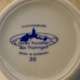 Servizio te' porcellana Leuchtenburg