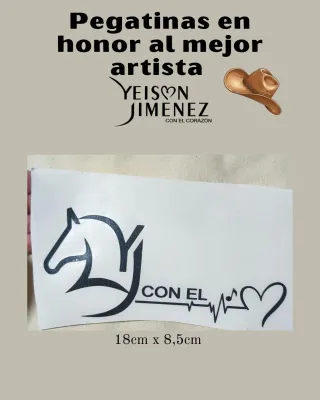 Pegatina Yeison Jiménez Corazón Latido