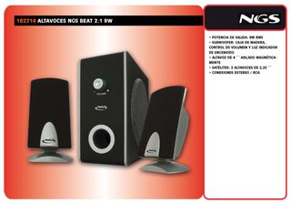 Altavoces 2.1 NGS Beat