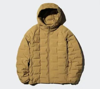 Parka Uniqlo Puffertech Marrón