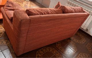 Sofás de tela color rojo
