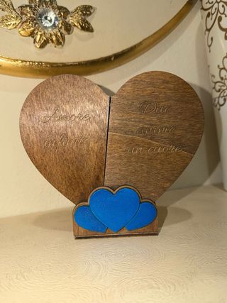 Cuore in legno personalizzabile