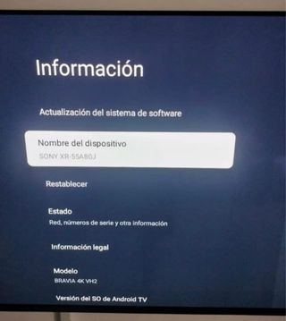 TV Sony Bravia 55 OLED XR-55A80JAEP