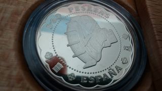 1 Oz Plata Pura FNMT 3 Monedas Proof Oviedo Madrid