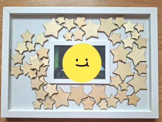 Marco de fotos estrellas regalo bautizo