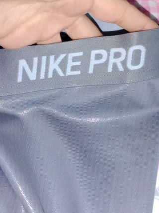 Mallas Nike Pro Dri-FIT Plata Talla XS
