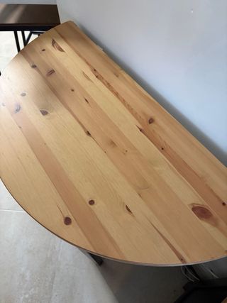 Consola recibidor redonda + lampara