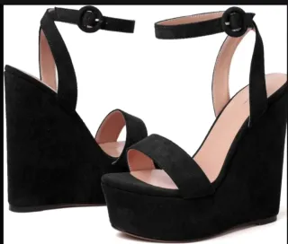 Sandalias de plataforma negras