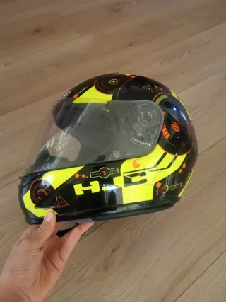 Casco Moto Junior HJC Negro y Amarillo