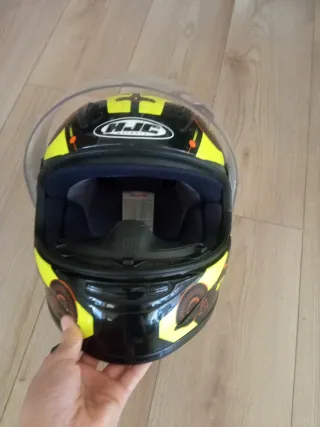 Casco Moto Junior HJC Negro y Amarillo