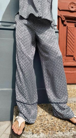 Pantalón pijamero  satinado