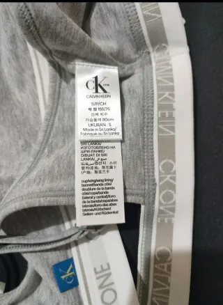Bralette Calvin Klein Gris Talla S