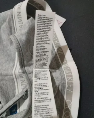 Bralette Calvin Klein Gris Talla S