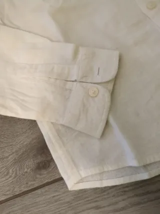 Camicia lino bambino 6 anni manica lunga