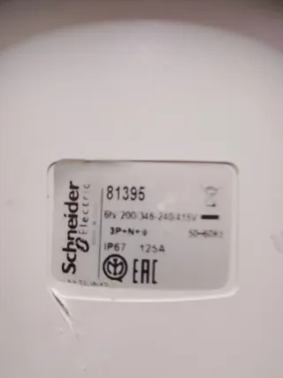 Conector Trifásico Industrial 125A