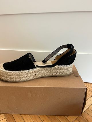 Alpargatas negras mujer