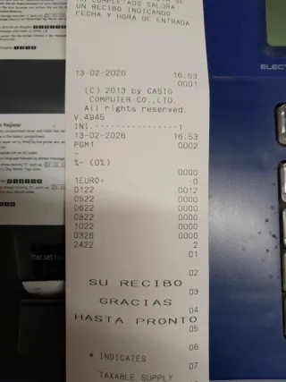 Caja Registradora Casio SE-G1 Electrónica