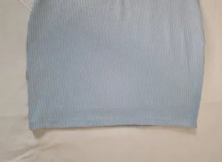 Abito estivo monospalla azzurro