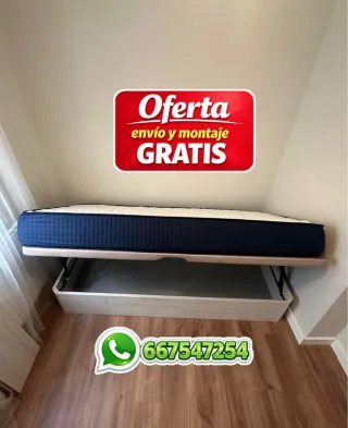 Canapé abatible y colchon 90x190 105x190 en oferta