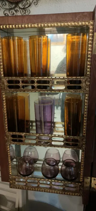 Mueble Bar Vintage Años 70 Madera y Metal