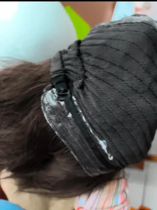 Peluca Pelo Largo Natural Castaño Oscuro