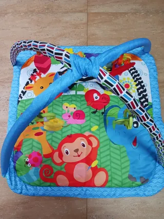 Manta Gimnasio Bebé con Cojín Juguettos