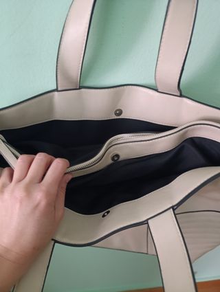 Bolso Parfois beige grande