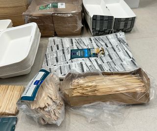 Stoviglie monouso per eventi