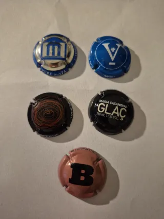 Lote 5 Chapas Cava Coleccionismo