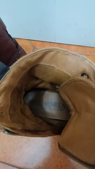 Botines de piel marrones