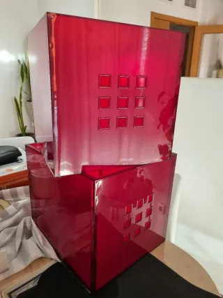 2 x Cajas KALLAX IKEA para Almacenaje Rojas