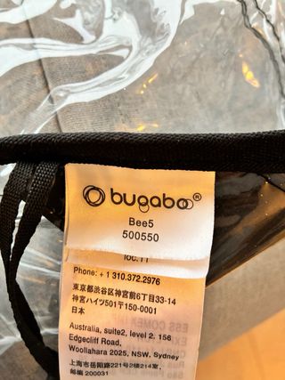 Bugaboo Bee5 + capazo + plástico lluvia + saco