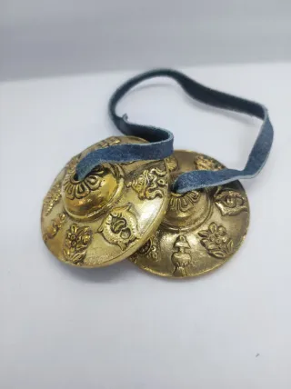 Cimbali Tibetani Tingsha in Ottone