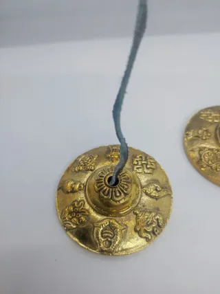 Cimbali Tibetani Tingsha in Ottone