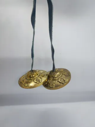 Cimbali Tibetani Tingsha in Ottone