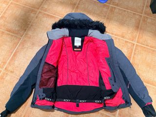 Chaqueta Roxy Gris y Rosa Talla L