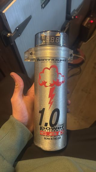 Poweramper 1.0 Farad Capacitor Car Audio