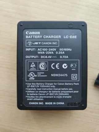 Cargador Batería Canon