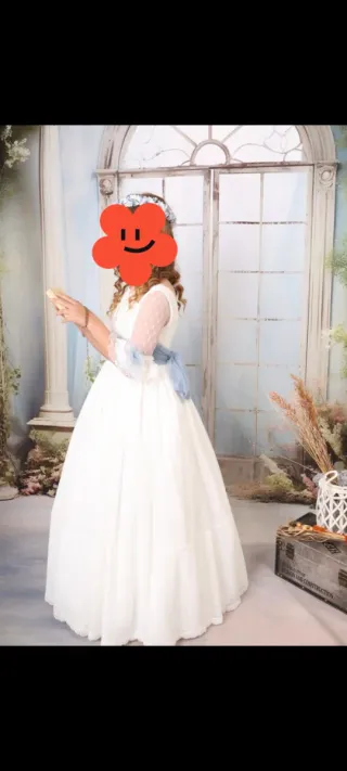 Vestido de Comunión Talla 105 Niña 9 Años