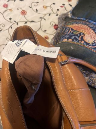 Bolso Adolfo Dominguez Cuero Marrón