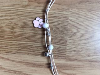 Pulsera rosa huella sin estrenar