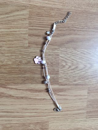 Pulsera rosa huella sin estrenar