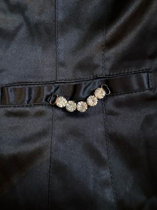 Blazer nero donna con perle