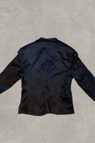 Blazer nero donna con perle